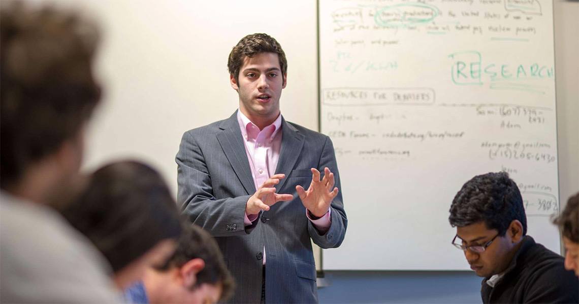 Alex Bores '13 of the Cornell Forensics Society