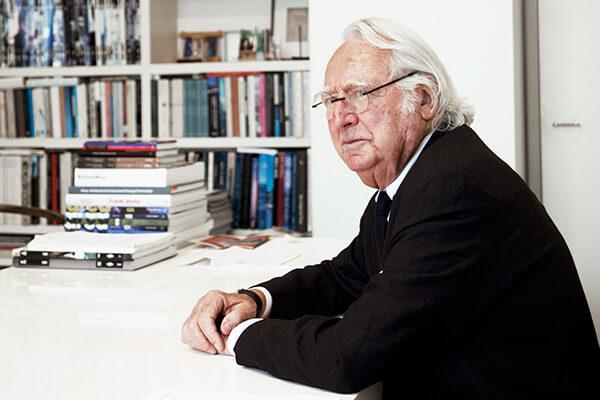 Richard Meier '56, pictured at his New York City office, made an endowed scholarship gift to benefit graduate architecture students at the College of Architecture, Art, and Planning.