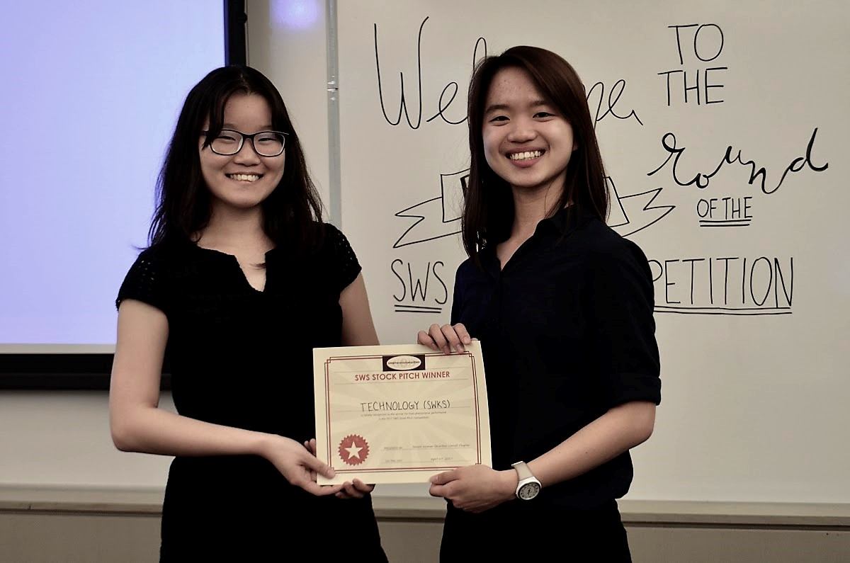 The winners of last year's Stock Pitch Competition, hosted by Cornell's Smart Woman Securities