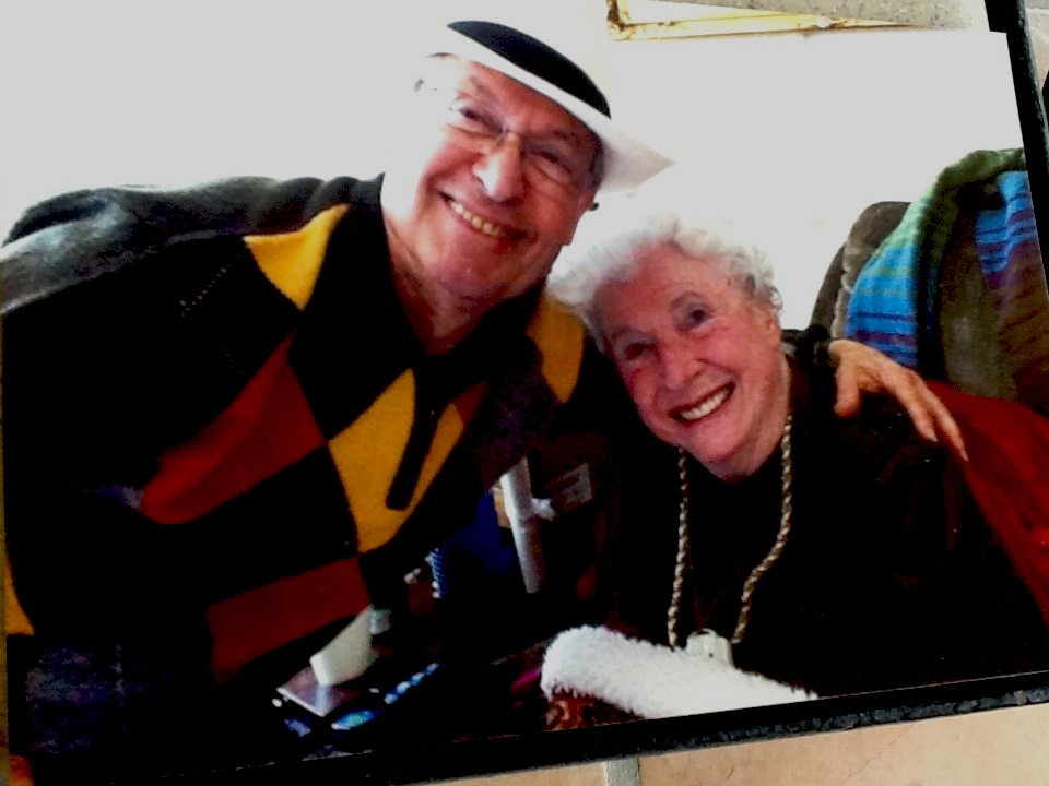 Androulakis visiting with Ruth Ann Brown in June 2014.