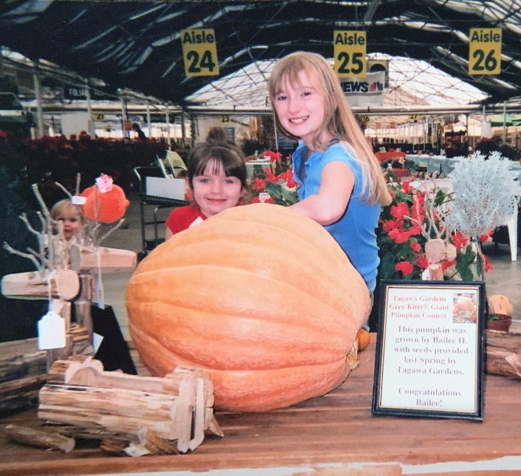 With a few seeds she gathered from a neighborhood garden center, Hopkins-Hensley grew a prize-winning giant pumpkin.