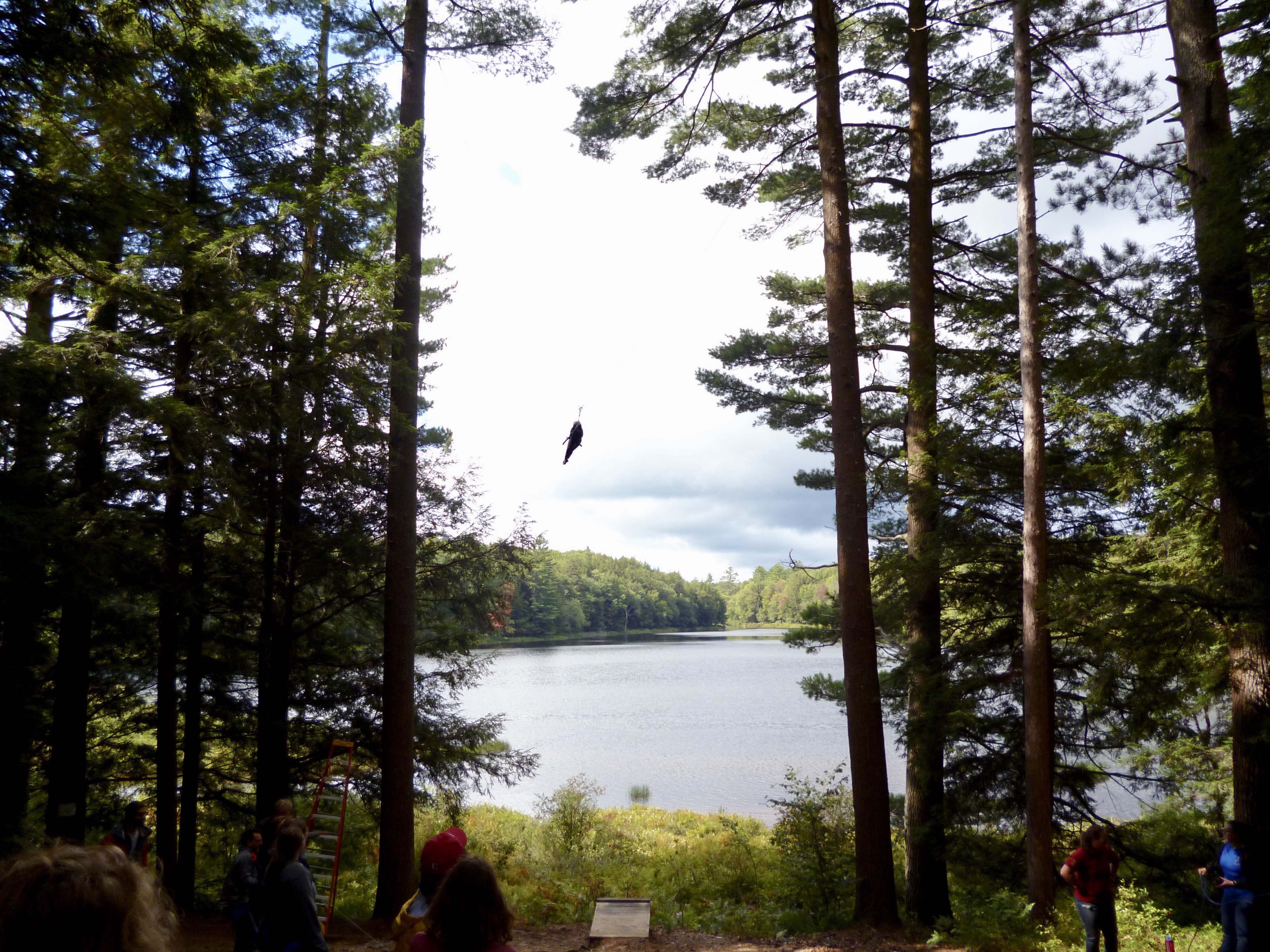 Alejandra Gonzalez on a giant swing at the Oswegatchie Educational Center during an annual retreat with Ecology House. “Oswegatchie roughly translates to ‘black water,’ as the water appears so dark and reflective. Its name was given by the native people who travelled the rivers in what is now the Adirondack Park,” she says.