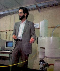 David Strip in a photo published in the Sandia Lab News, the company paper. Strip was helping build the robotics program at Sandia and was the subject of several stories in the Lab News over the years.