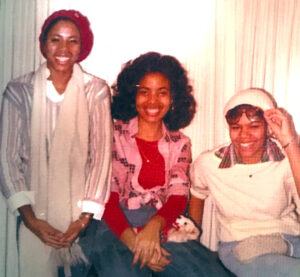 Deborah Arrindell ’79 (left) as a student at Cornell, with her classmates Leslie Hoggard (middle) and Ruth Trezevant (right).