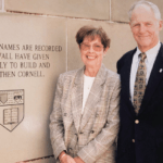 Mibs Follett and Don Follett pose for a picture in 1998
