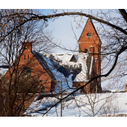 Winter sun on Barnes Hall