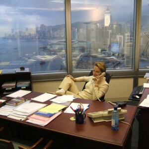 Nell at her office in Hong Kong August 2005