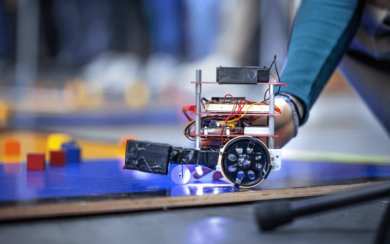 Robot prototype created by Cornell Engineering students
