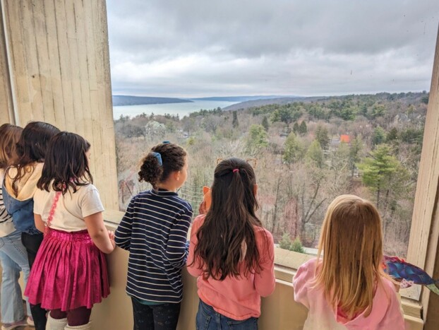 Children attending the museum’s free family programs and school fieldtrips are frequent visitors to the Andrea Gottlieb Vizcarrondo 1972 Lakeview Gallery at the Herbert F. Johnson Museum of Art