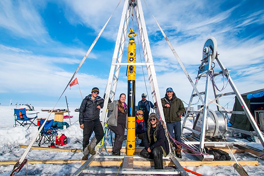 Britney Schmidt, an associate professor of Earth and atmospheric sciences, and her team developed Icefin, a robotic under-ice explorer that provides unprecedented data from the rapidly changing Thwaites Glacier in Antarctica.