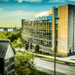 The building that houses Cornell Health (above) will be named The Ceriale Center for Cornell Health in recognition of a $20 million gift from Cornellian parents John and Melissa Ceriale.