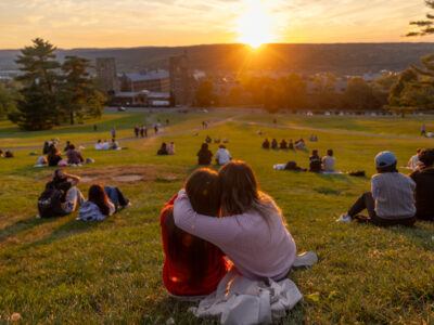 sunset on Libe Slope