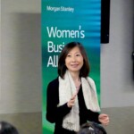 Yahlin Chang ’89 speaks at Morgan Stanley Asia Women’s Business Alliance fireside chat event in Shanghai.