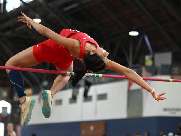 Cornell Track & Field host the Ivy League Indoor Heptagonal Championships on March 2, 2025 at Barton Hall in Ithaca, NY. (Caroline Sherman/Cornell Athletics)