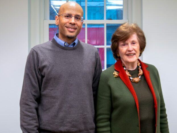 Anthony Burrow meets with Becky Morgan.