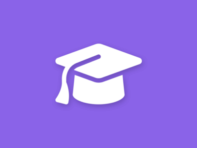 icon depicting a graduation hat