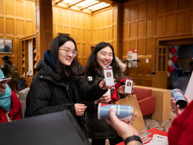 Students complete a digital scavenger hunt on Giving Day 2026.