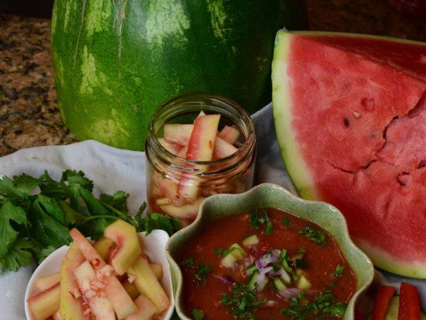 Dishes featuring watermelon