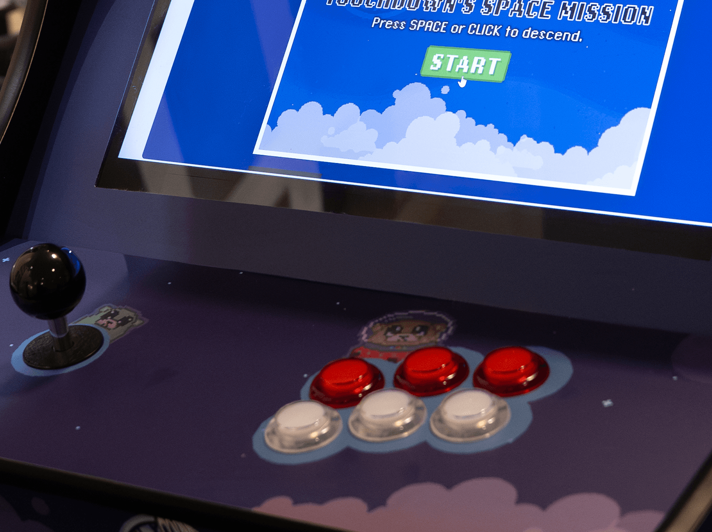 Giving Day arcade game console