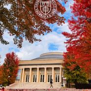 A beautiful fall day at Bailey Hall mobile background preview